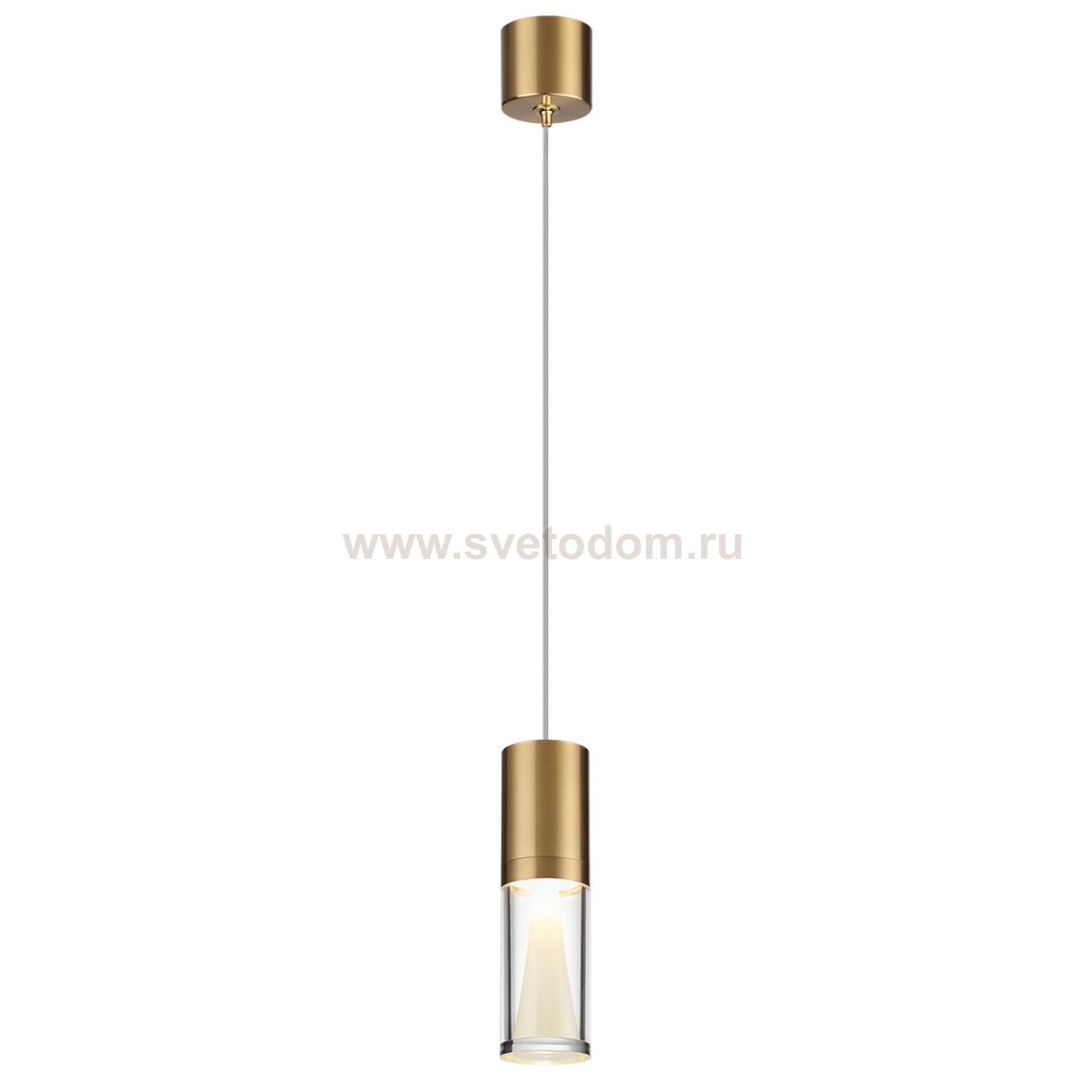 7144/4L HIGHTECH ODL26 Подвесной светильник  античная бронза/акрилл/металл IP20 LED 4W 280Лм 3000K 180° 220V DEFANCE