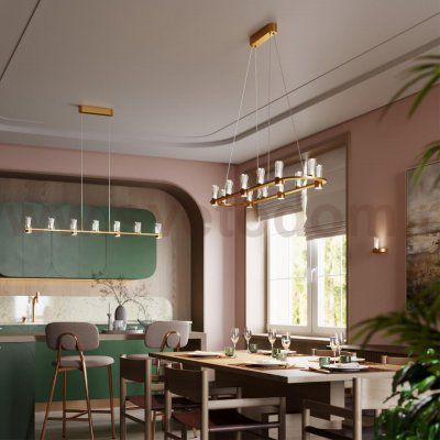 Люстры овальные / прямоугольные Odeon light 7144/65L DEFANCE