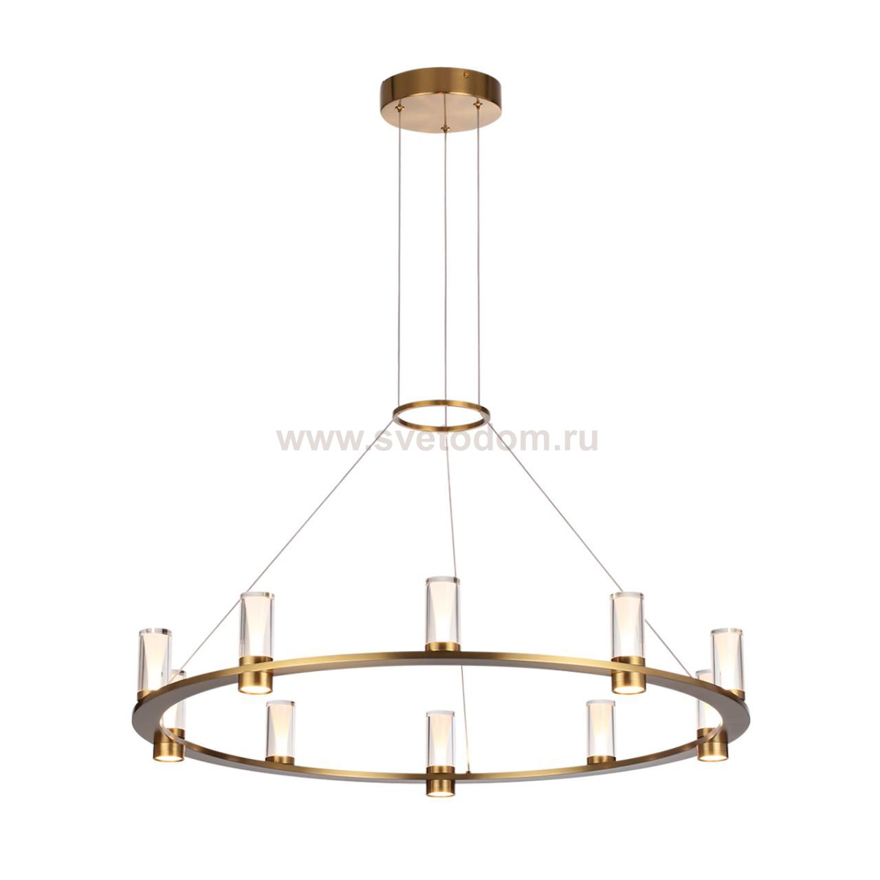 7144/70L HIGHTECH ODL26 Подвесной светильник  античная бронза/акрилл/металл IP20 LED 60W 3830Лм 3000K 180° 220V DEFANCE