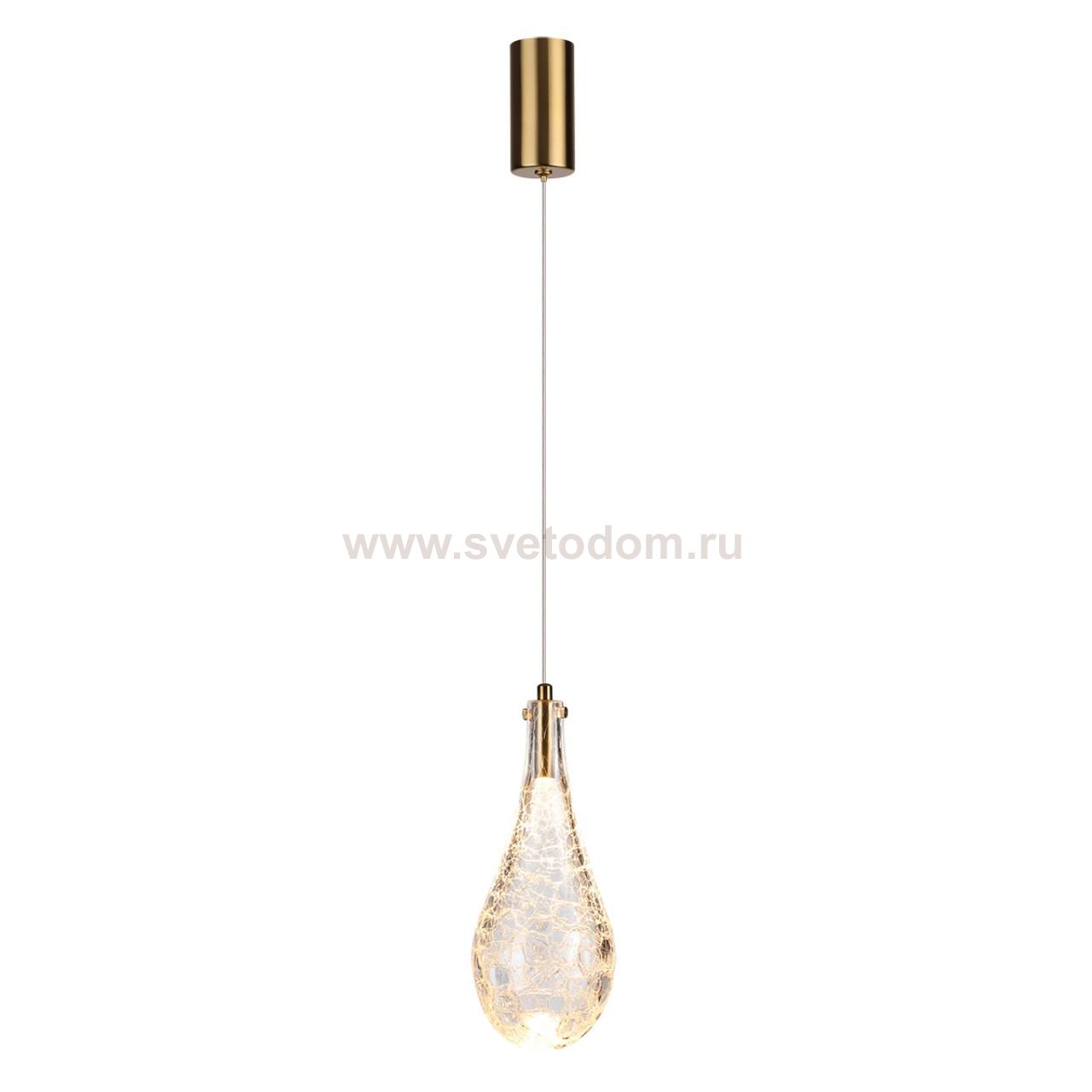 7147/5L L-VISION ODL26 Подвесной светильник  античная бронза/стекло/металл IP20 LED 4W 300Лм 3000K 180° 220V BRAID