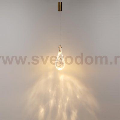 7147/5L L-VISION ODL26 Подвесной светильник  античная бронза/стекло/металл IP20 LED 4W 300Лм 3000K 180° 220V BRAID