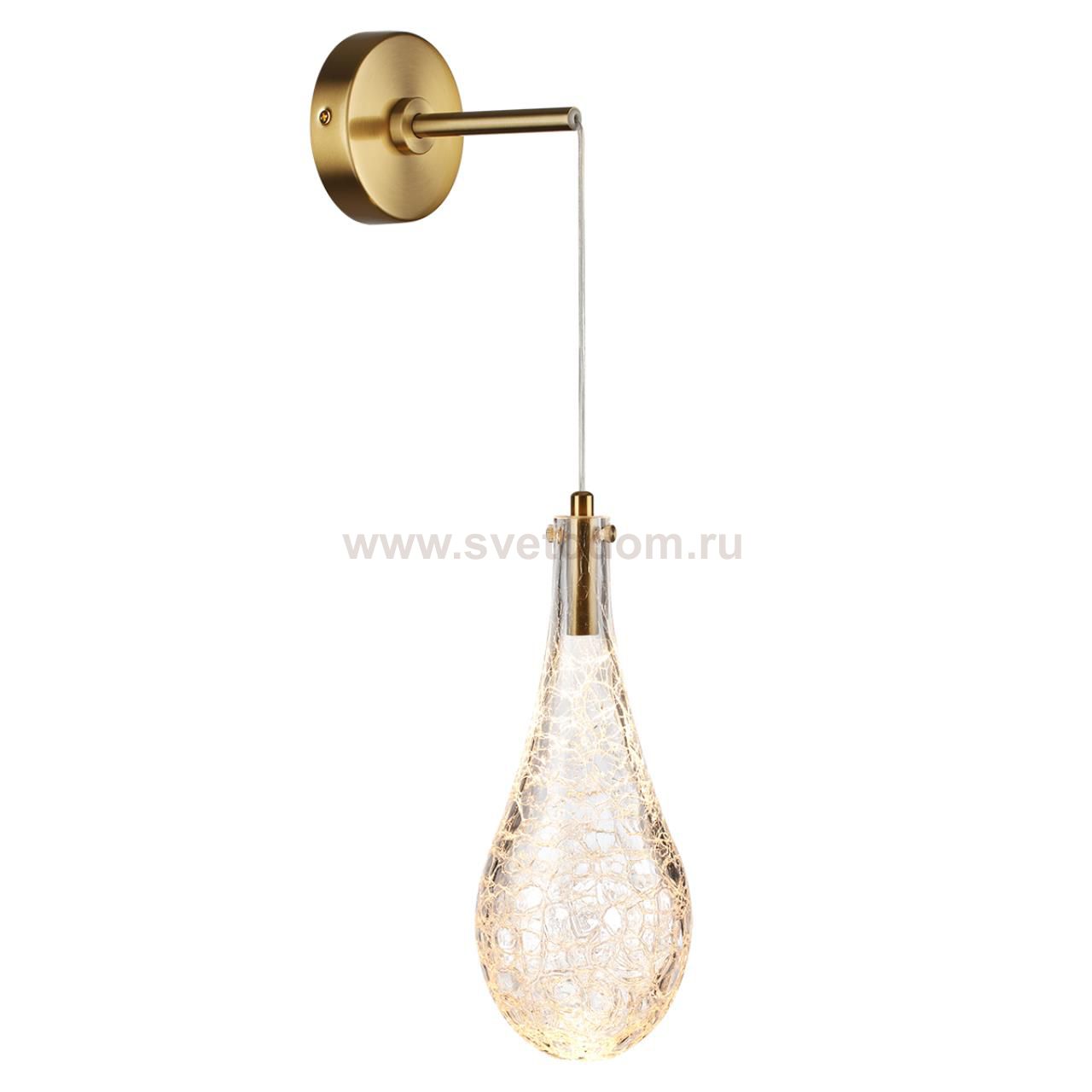 7147/5WL L-VISION ODL26 Настенный светильник  античная бронза/стекло/металл IP20 LED 4W 300Лм 3000K 180° 220V BRAID