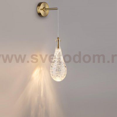 7147/5WL L-VISION ODL26 Настенный светильник  античная бронза/стекло/металл IP20 LED 4W 300Лм 3000K 180° 220V BRAID