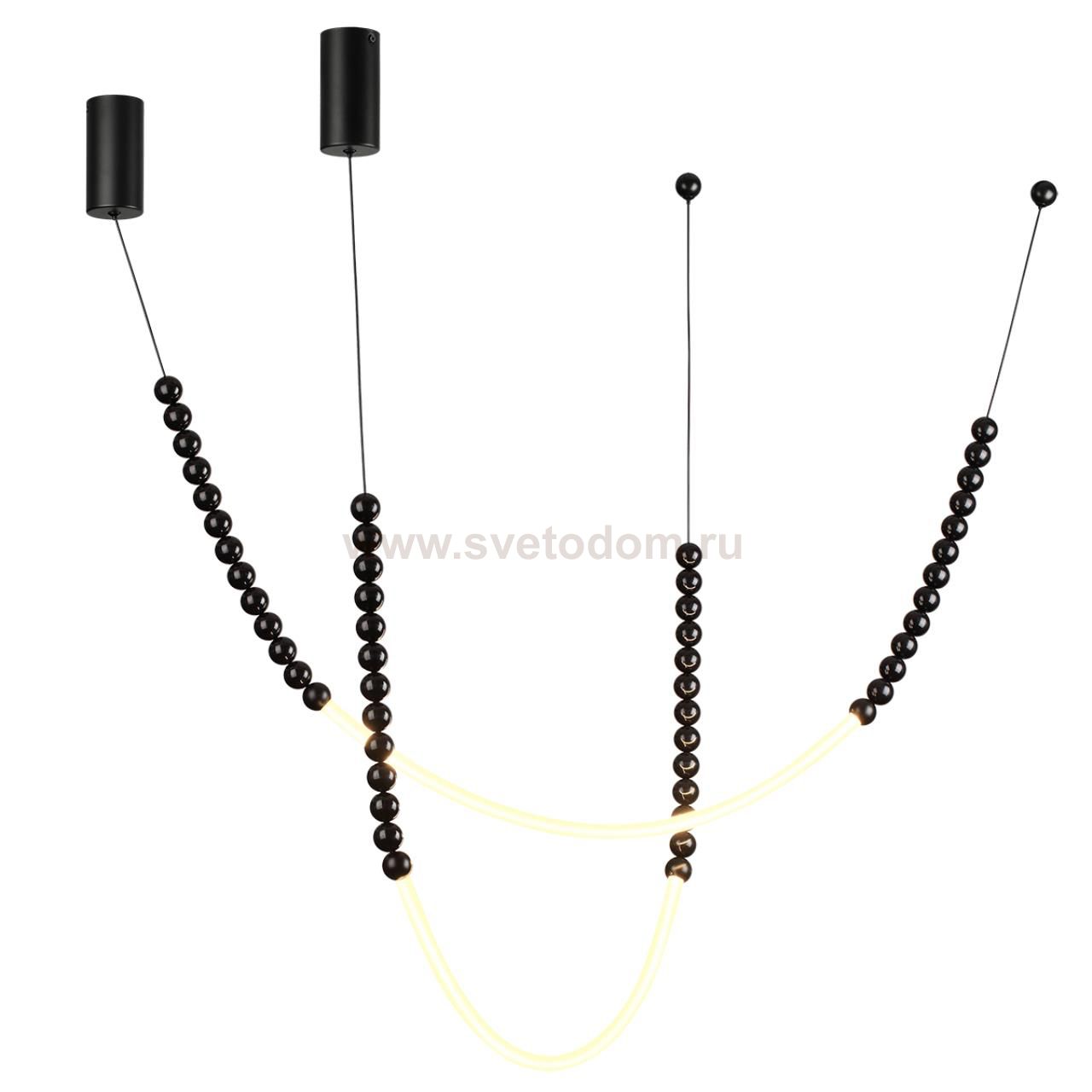 7149/24CL HIGHTECH ODL26 Потолочный светильник  черный/акрилл/металл IP20 LED 25W 1600Лм 3500K 300° 220V MONELLA