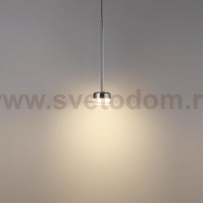 7151/10L HIGHTECH ODL26 Подвесной светильник хром/ прозрачное стекло/металл IP20 LED 10W 800Лм 3000K 180° 220V LASLO