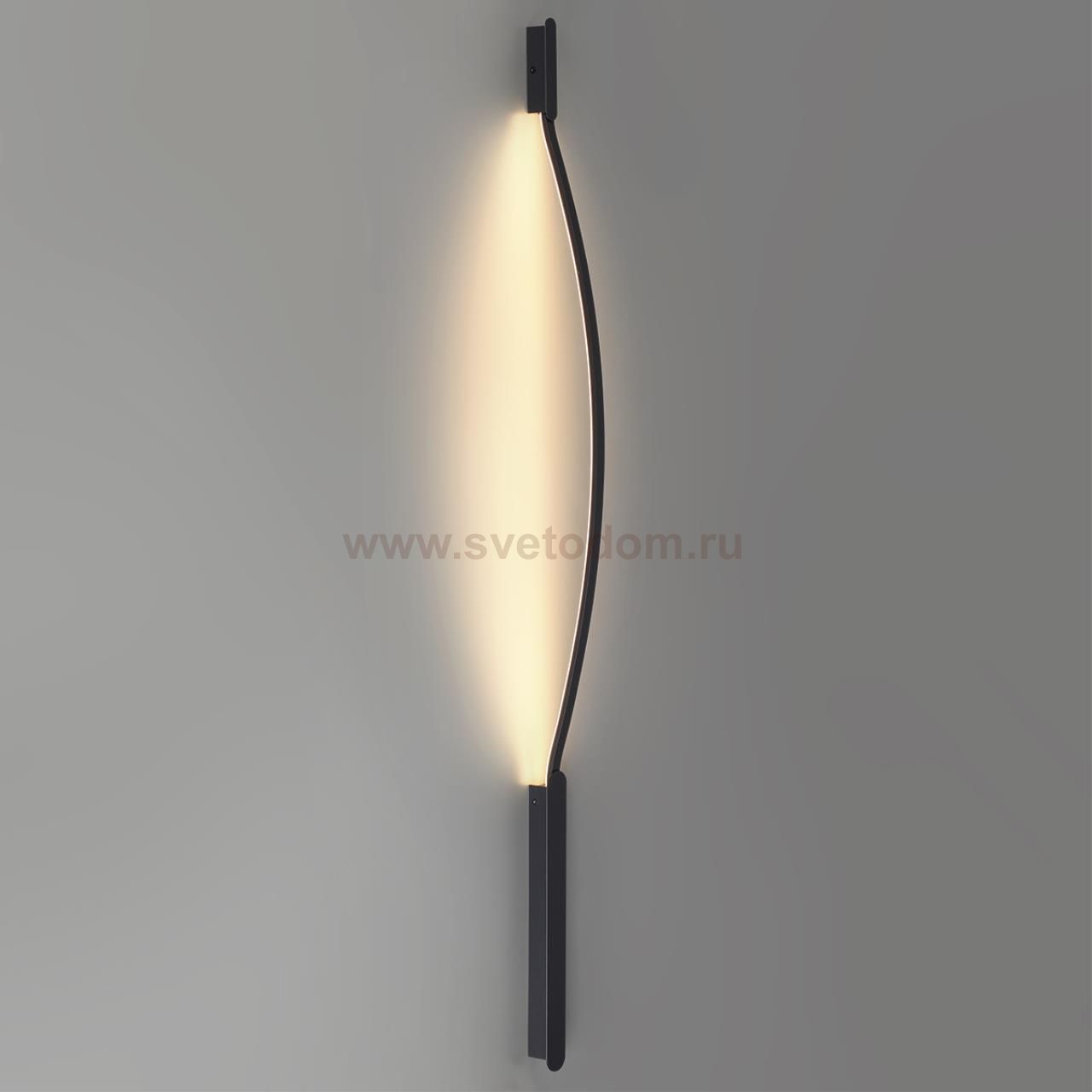 7155/100D HIGHTECH ODL26 Дуговой элемент для инсталяции  черный/cиликон/металл IP20 LED 14W 557Лм 3000K 120° 24V FINO