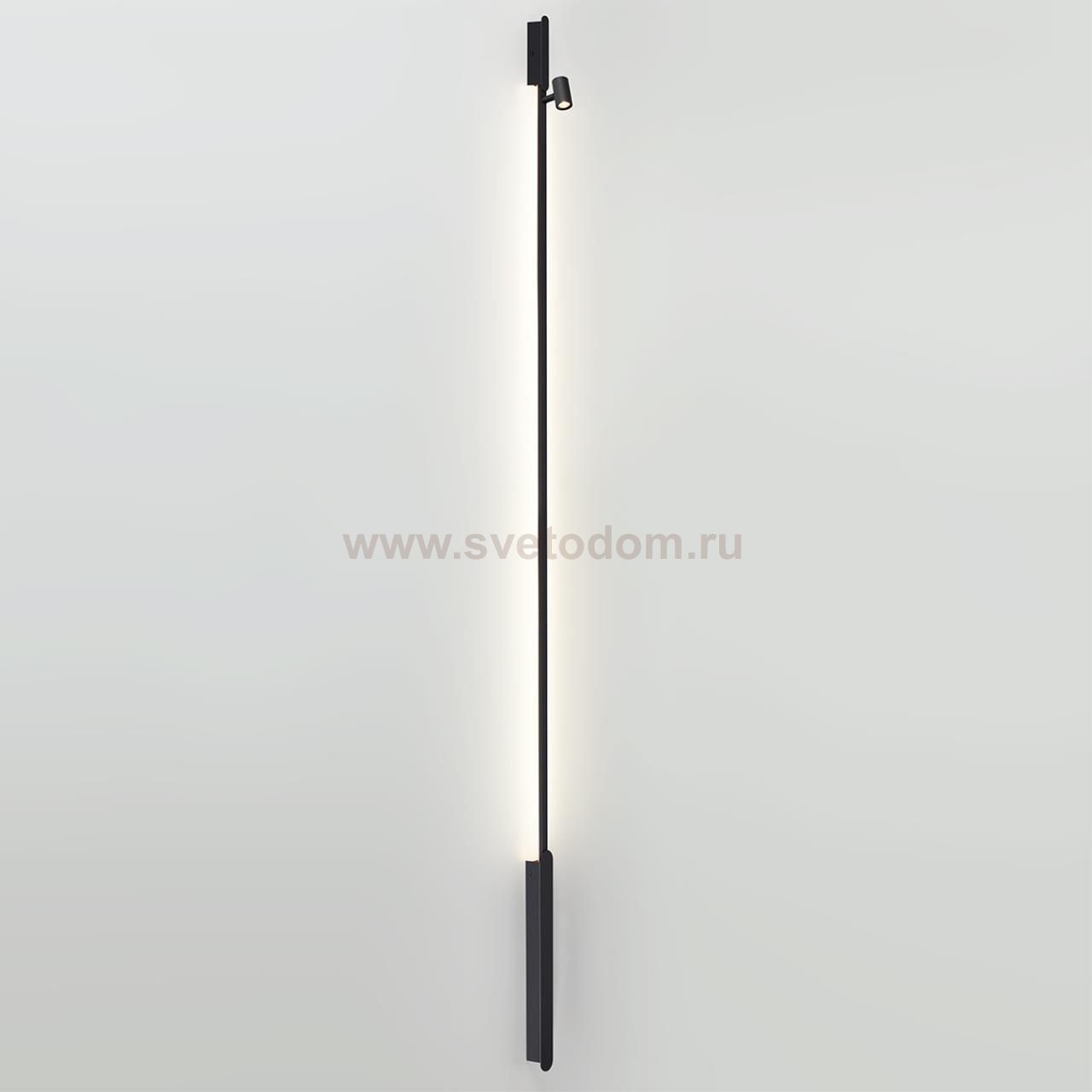 7155/150S HIGHTECH ODL26 Прямой элемент для инсталяции  черный/cиликон/металл IP20 LED 24W(21W+3W) 600Лм 3000K 120° 24V FINO