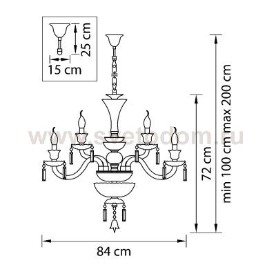 Люстра подвесная Lightstar 716154 Campana