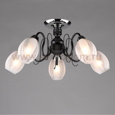 Плафон стекло с узором 120*100мм Е27 (37мм посадка) Colosseo 71617