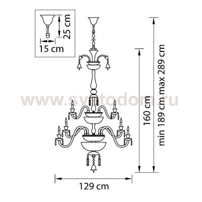Люстра подвесная Lightstar 716364 Campana
