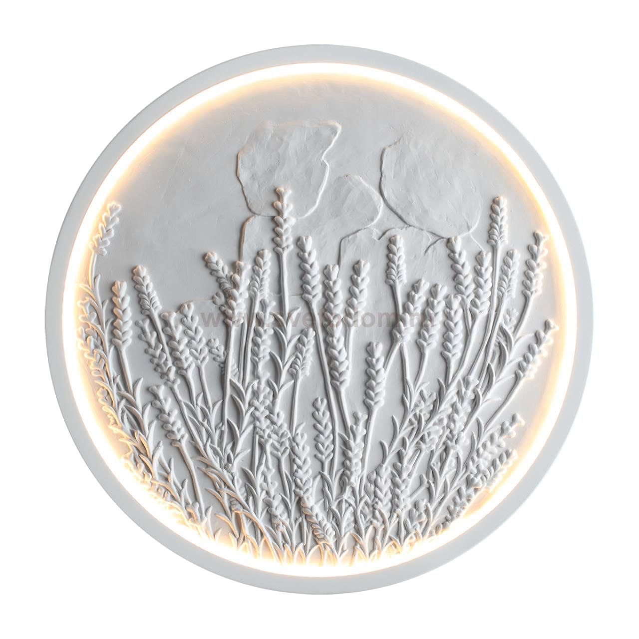 7169/10WL HIGHTECH ODL26 Настенный светильник  белый/гипс/металл IP20 LED 10W 816Лм 3000K 220-240V LAVANDA