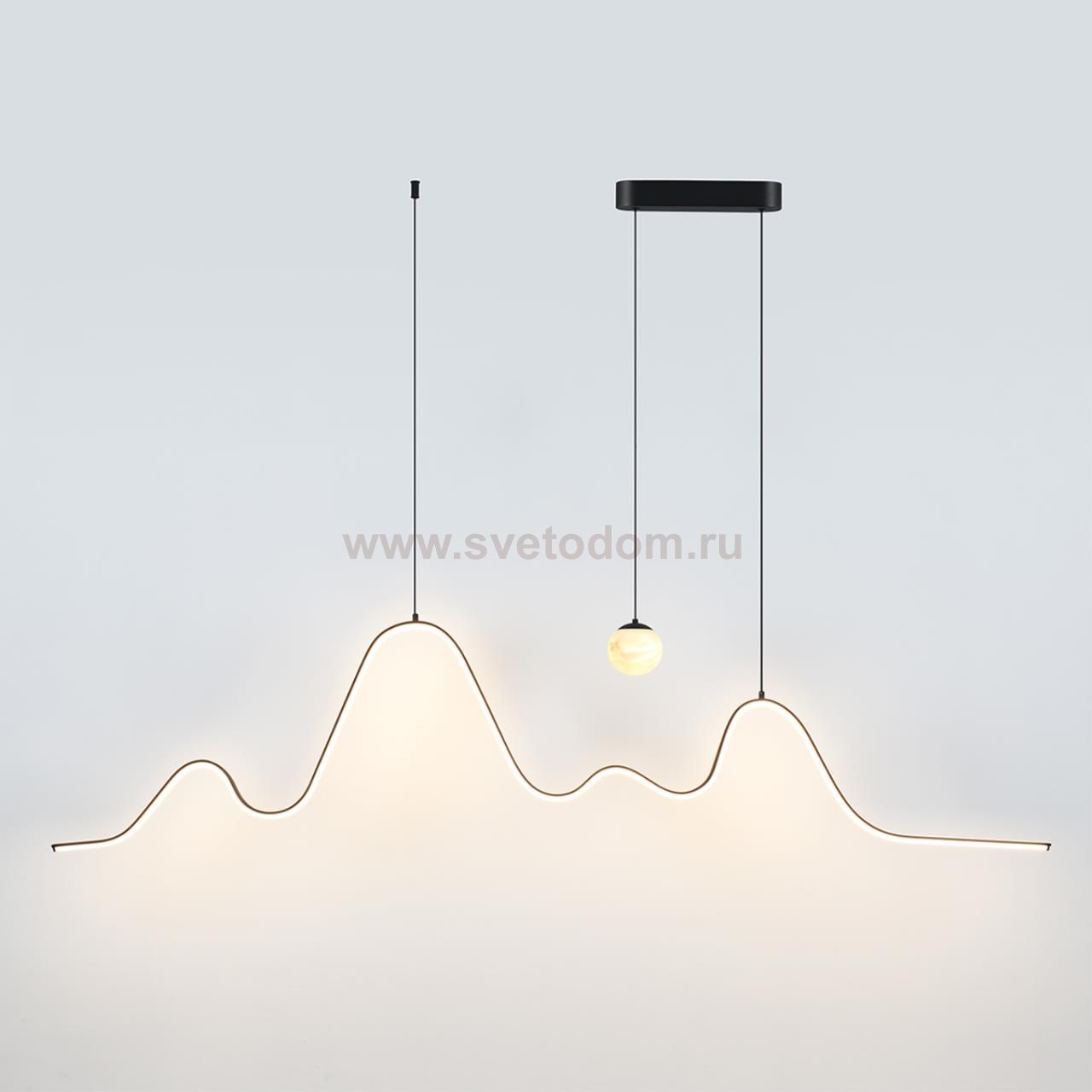 7181/37L HIGHTECH ODL26 Подвесной светильник  черный/алебастр/металл IP20 LED 37W 2600Лм 3000K 120° 220-240V MOONLIGHT