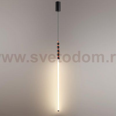 7187/12L HIGHTECH ODL26 Подвесной светильник черный/акрил/агат/металл IP20 LED 12W 3500K 220V MONELLA