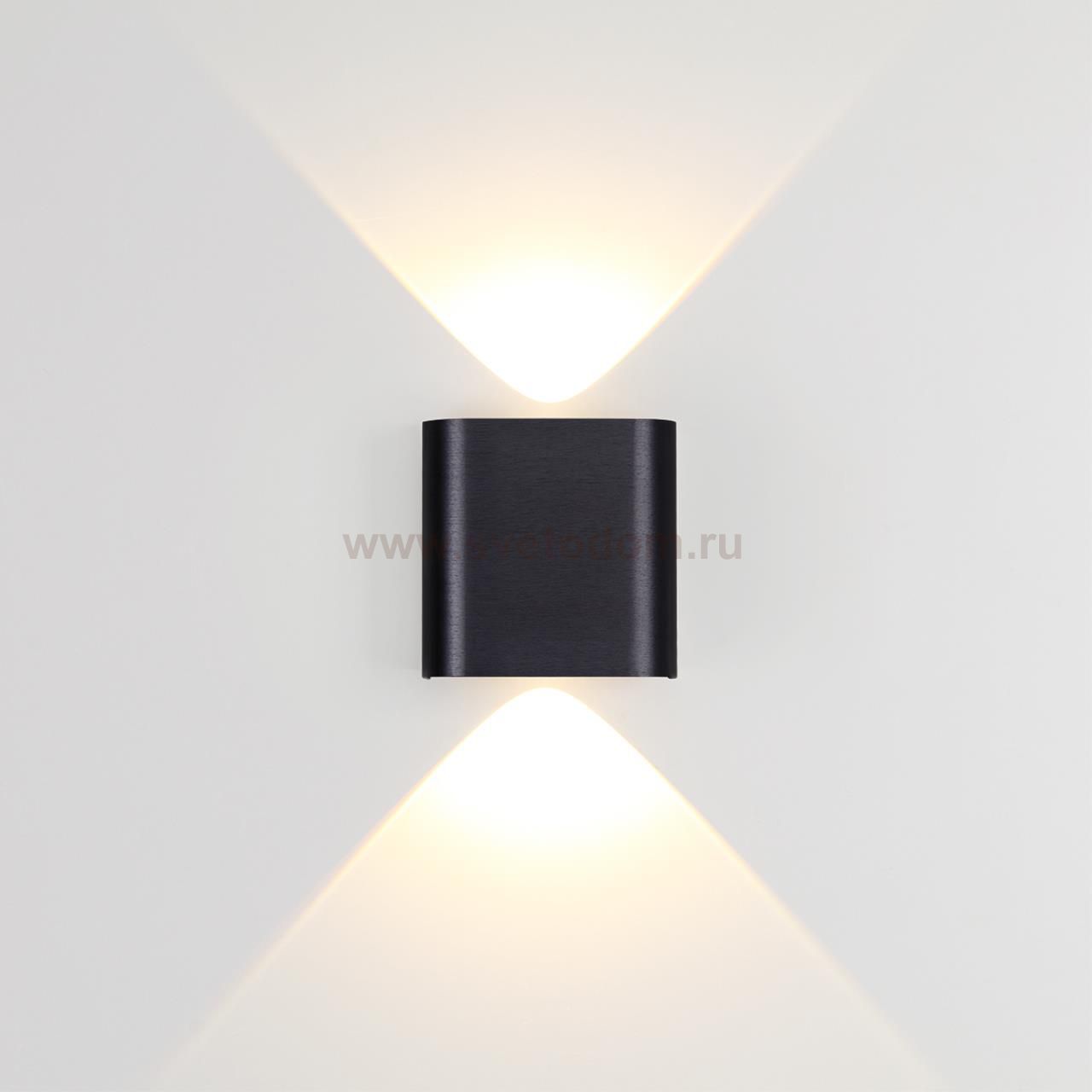 7191/2WL HIGHTECH ODL27 Настенный светильник черный браш./металл IP20 LED 2W 3000K 220V MAGNUM