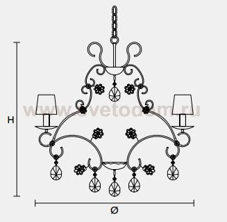 Подвесной светильник Masiero CLASSICA 7200 S10