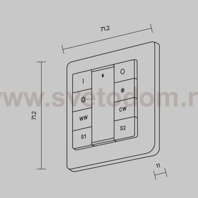 Панель управления Lighting control 721053