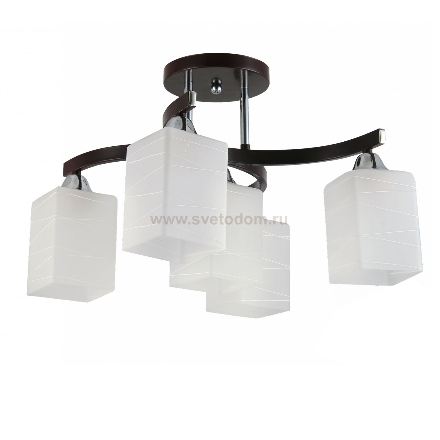 COLOSSEO optima 72166/5C венге/хром E27 5*60W