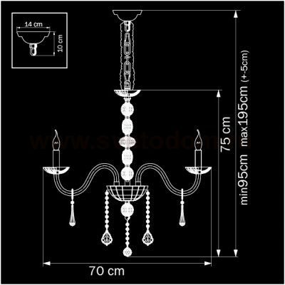 Люстра Lightstar 722064 CRISTA