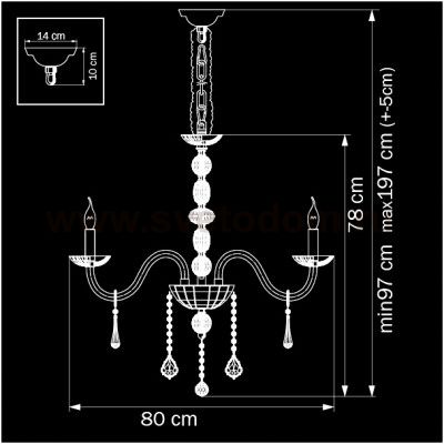 Люстра подвесная Lightstar 722084 Crista