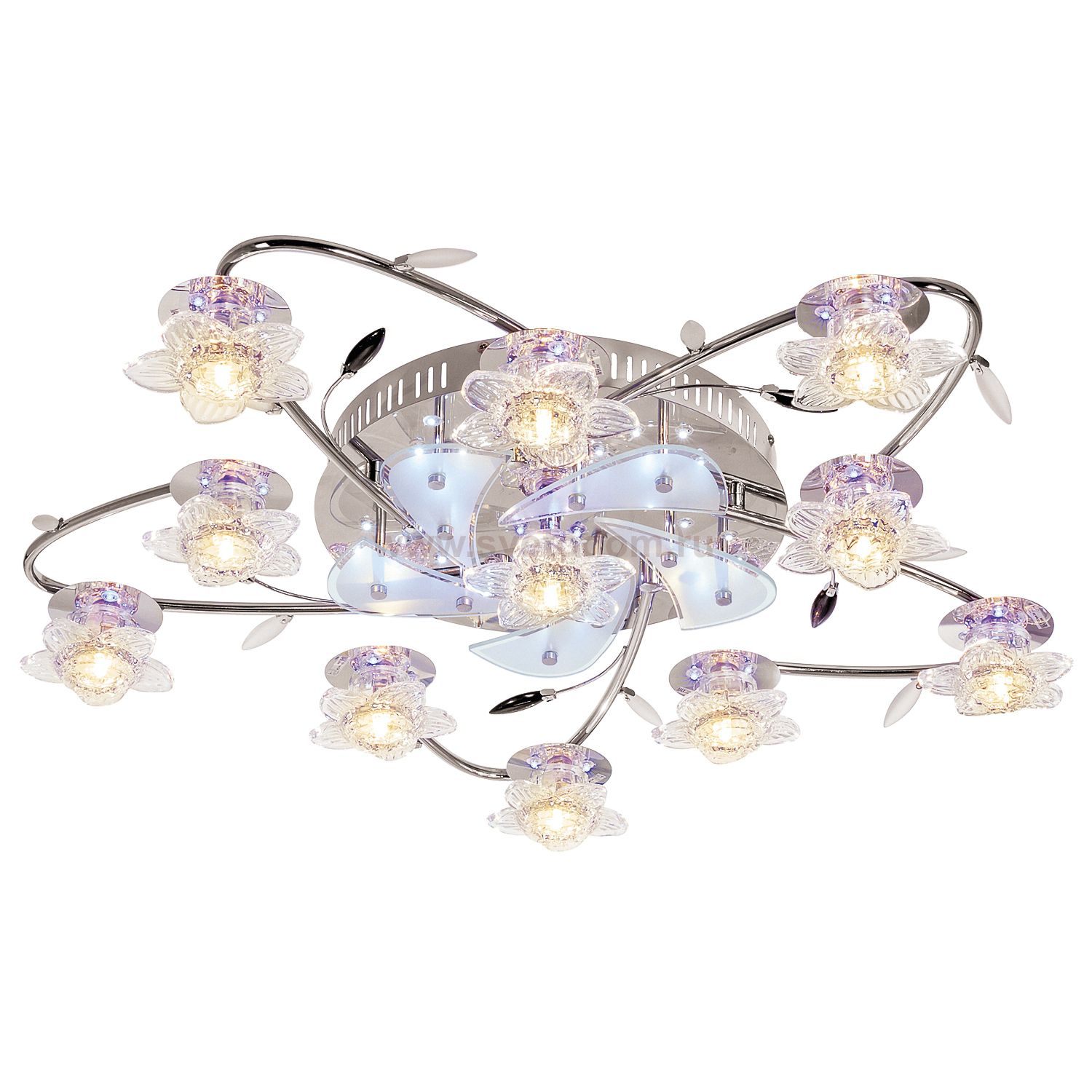 Потолочный светильник Экономсвет 7224/11CR RC WTBLLED