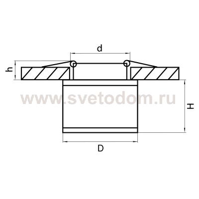 Светильник точечный встраиваемый диодный Lightstar 72254 Maturo