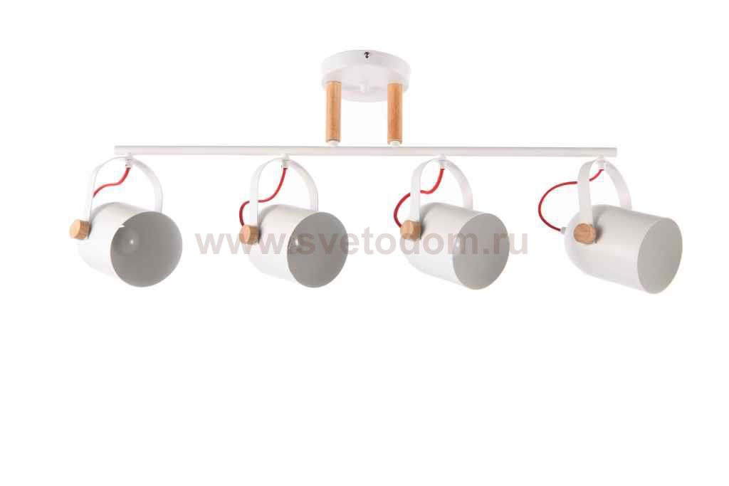 Светильник Colosseo optima 72426/4C белый/светлое дерево E27 4*60W