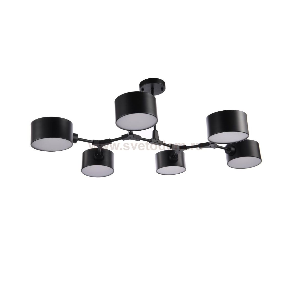 Люстра черная Colosseo 72437/6C Optiblack