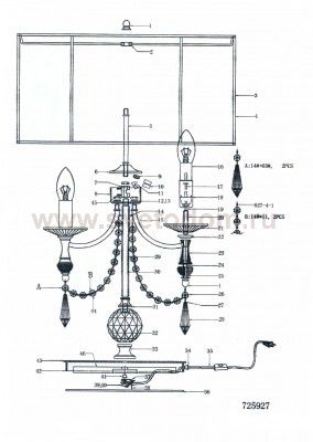 Настольная лампа Lightstar 725927 Paralume
