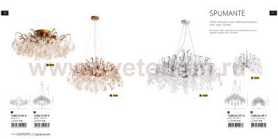 Светильник потолочный Divinare 7288/18 PL-8 SPUMANTE