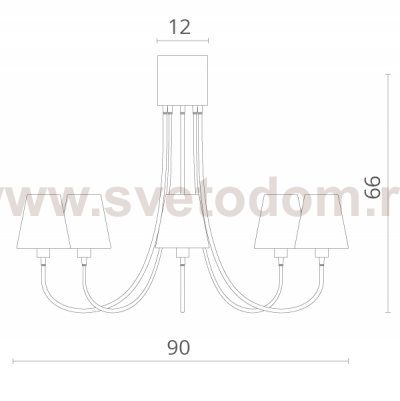 Светильник потолочный Divinare 7302/03 PL-8 BUCANEVE
