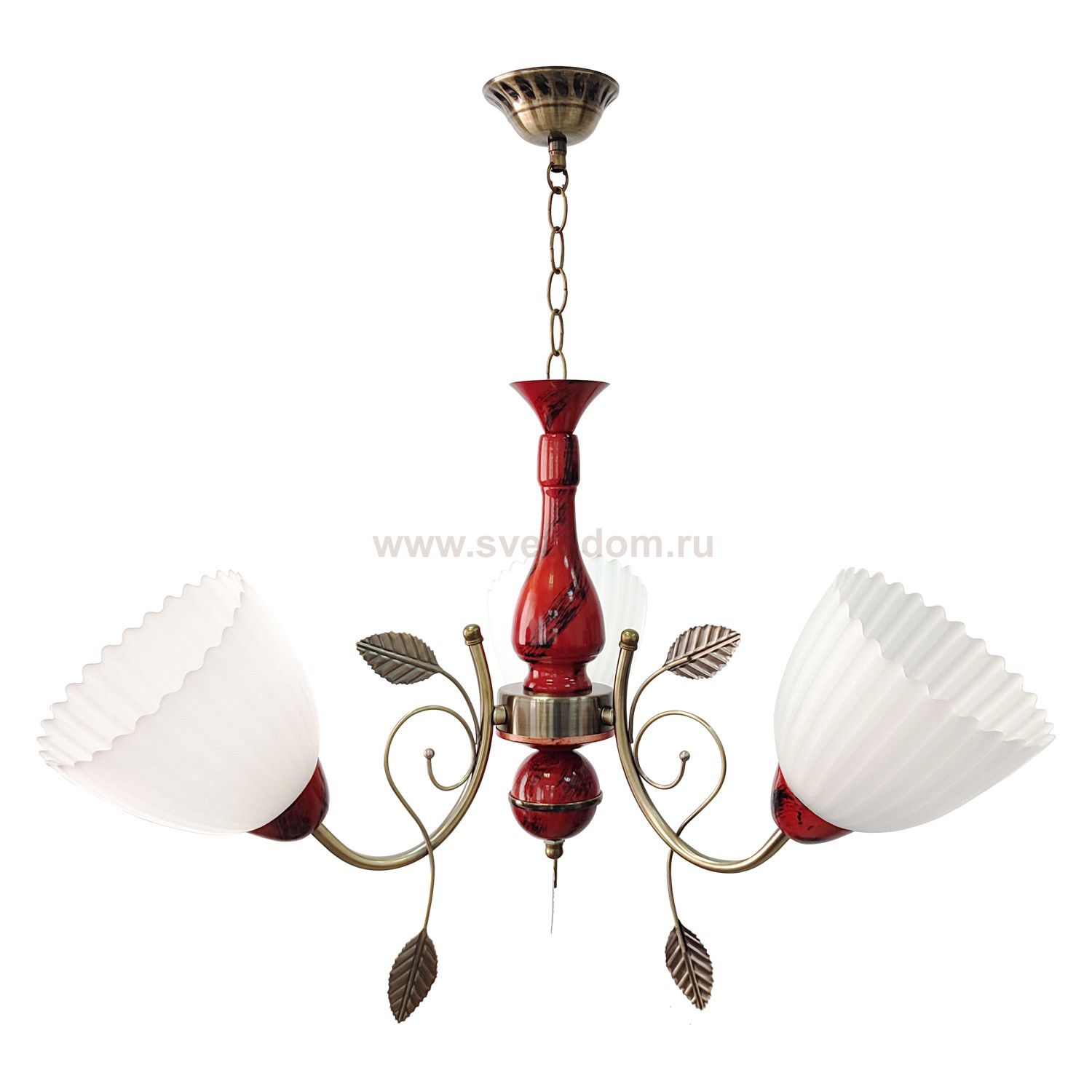 Люстра классическая Экономсвет 73103/3RD+AB WT