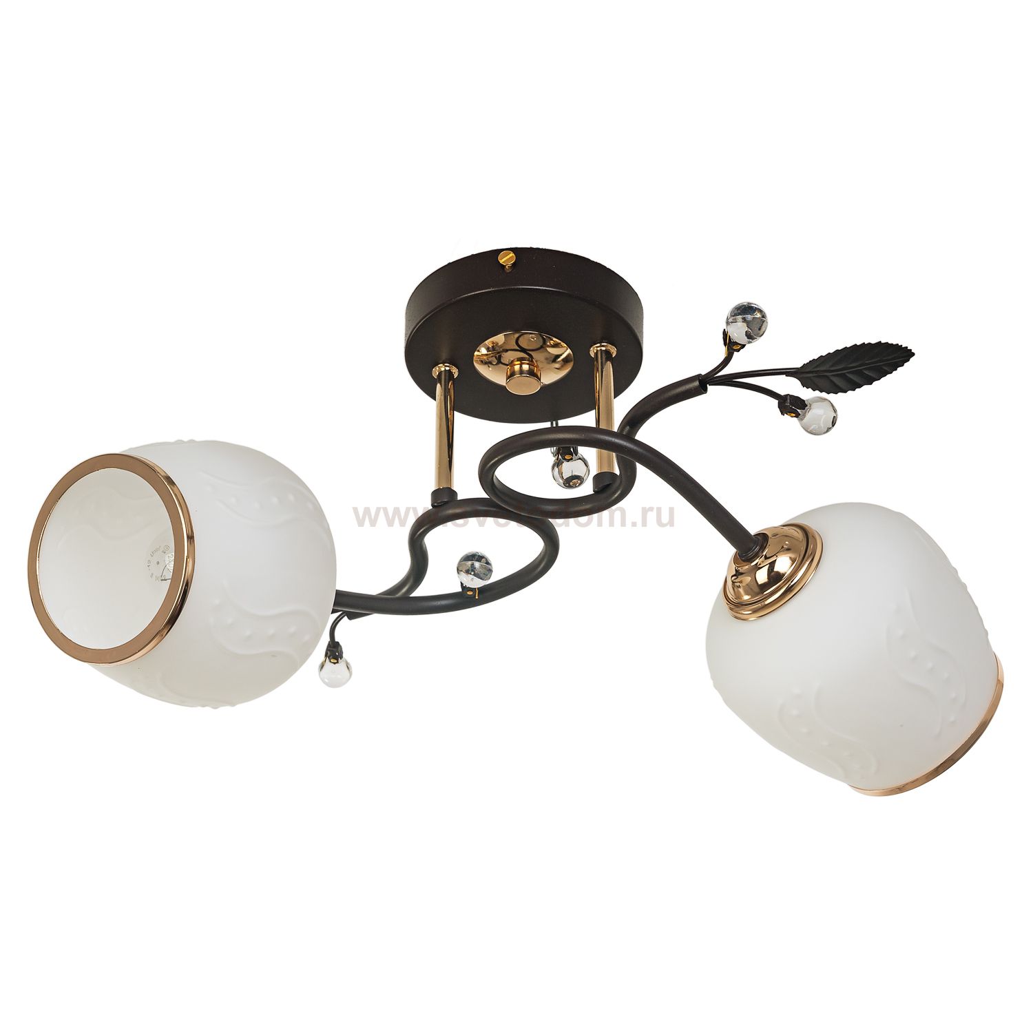 Потолочный светильник Экономсвет 7337/2RD+GD WT