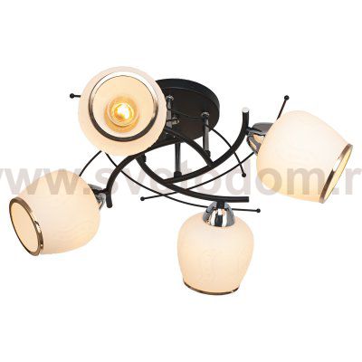 Светильник ЭкономСвет 7345/4BK+CH WT