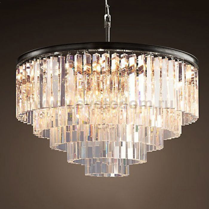 Люстра RH 1920s Odeon Clear Glass Fringe Chandelier D80 ImperiumLoft 73479-22