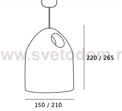 Подвесной светильник Large Oak D21 ImperiumLoft 73480-22