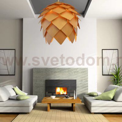 Подвесной светильник Crimea Pine Cone natural wood D20 ImperiumLoft 73531-22