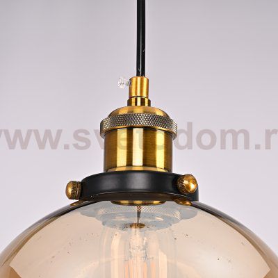 Подвесной светильник Loft Clear Glass Sphere Cloche Дымчатый ImperiumLoft 73694-22