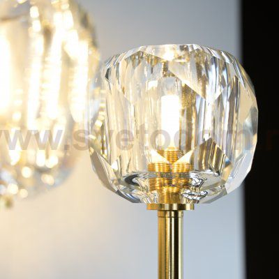 Бра RH Boule de Cristal Double Sconce Brass ImperiumLoft 73769-22