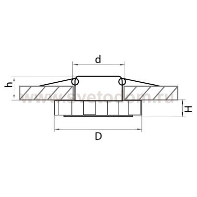 Светильник точечный встраиваемый диодный Lightstar 73780 Acrile
