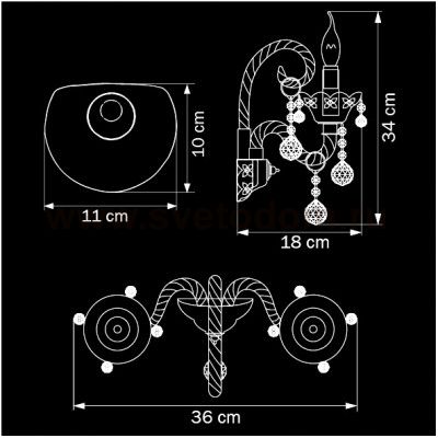 Светильник бра Lightstar 738622 Vidare