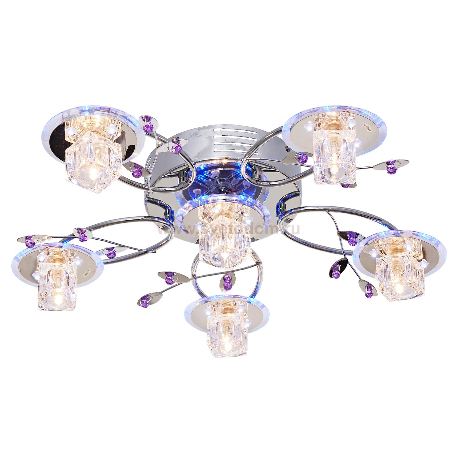 Светильник ЭкономСвет 7390/6CR RC WTBLLED