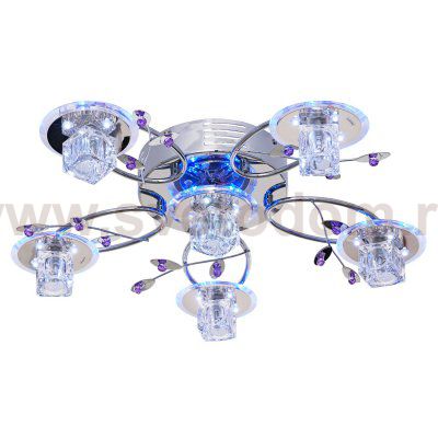 Светильник ЭкономСвет 7390/6CR RC WTBLLED