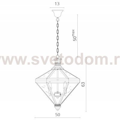 Светильник подвесной Divinare 7400/17 SP-4 CONO