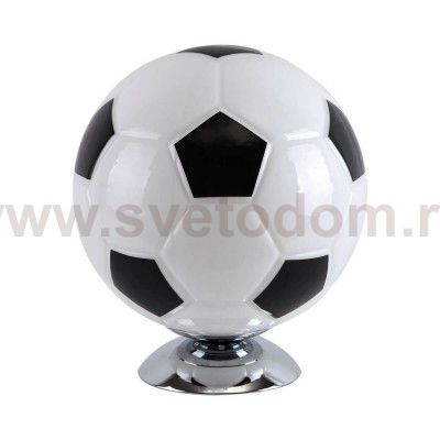 Настольная лампа МЯЧ черно-белая h-30cm d-25cm E27 1*40w Kink light 74100,01