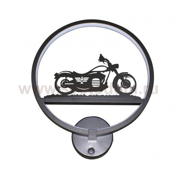 Светильник бра МОТОЦИКЛ черный w30*8 h-35 LED 18W (4000K) Kink light 74110,5