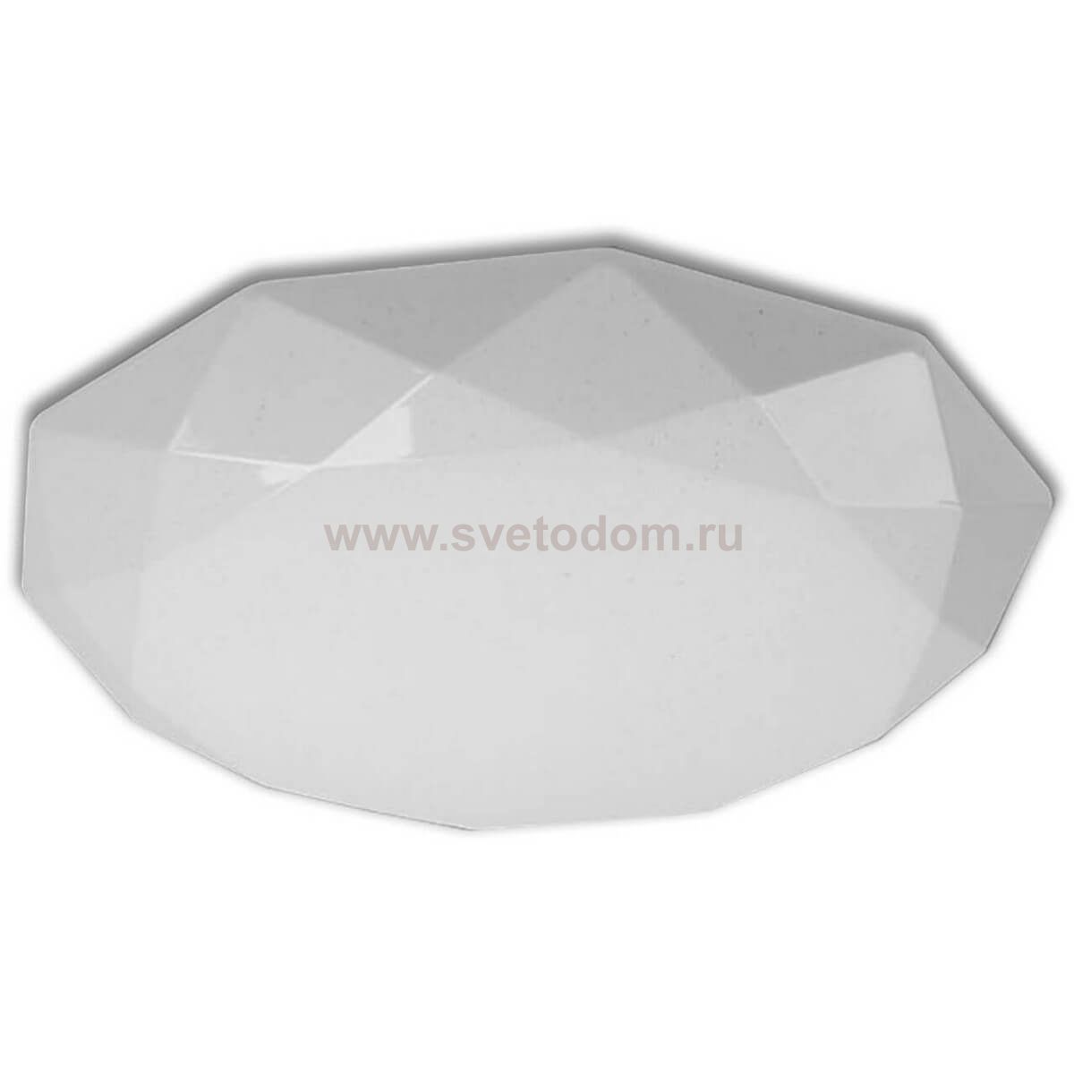 Светильник диммируемый КРИСТАЛЛ белый d-50 h-10 Led 72W (3000-6000K) с пультом ДУ Kink light 74131