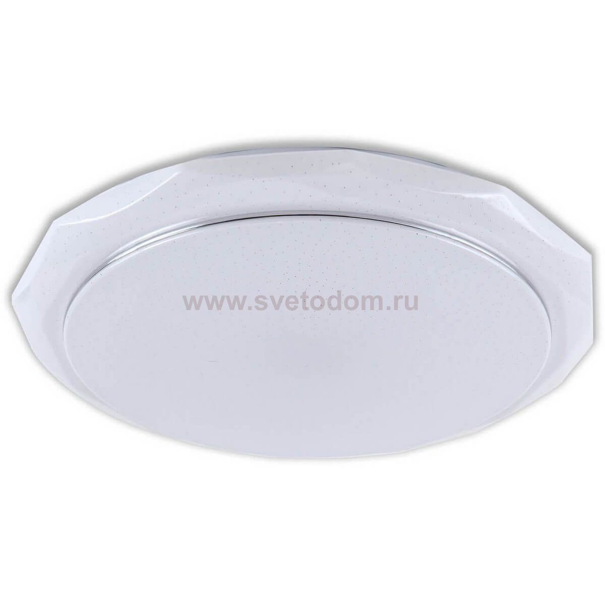 Светильник диммируемый КРИСТАЛЛ белый d-40 h-7 Led 48W (3000-6000K) с пультом ДУ Kink light 74132