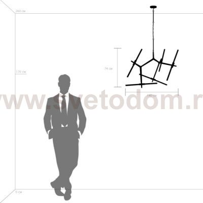 Люстра подвесная Lightstar 742106 Struttura