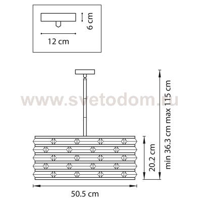 Люстра потолочная Lightstar 746068 Amerigo