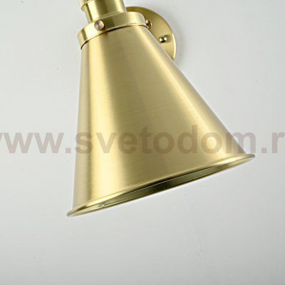 Бра Gloce Cone Shade Loft Industrial Metal Tall Gold ImperiumLoft 74698-22